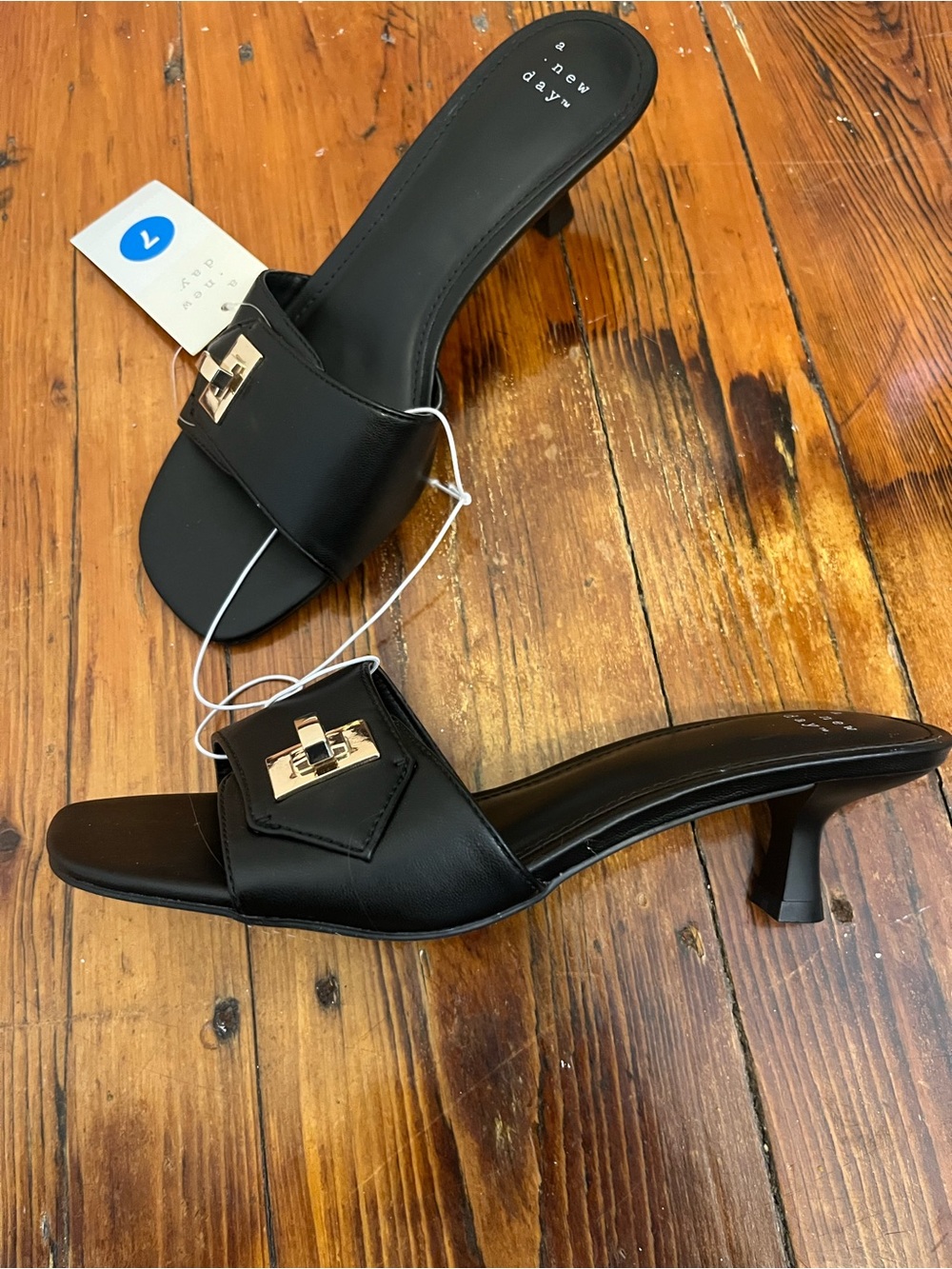 a new day black kitten heel